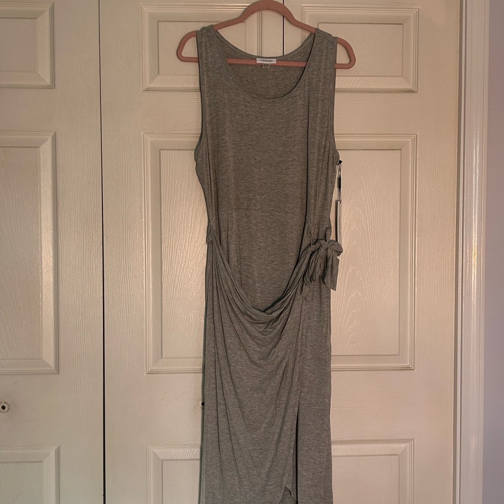 Calvin Klein Gray Midi Dress
